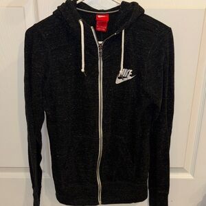 Nike Black Hoodie with White Logo